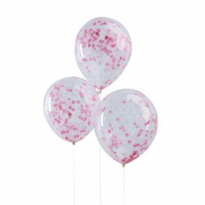 Pinkit konfetti ilmapallot