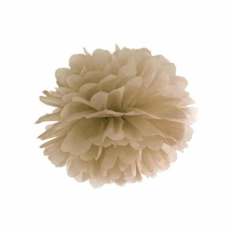 Pompom vaaleanruskea 35cm