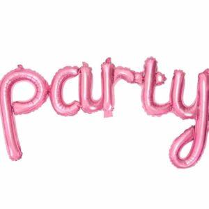 Foliopallo party pinkki